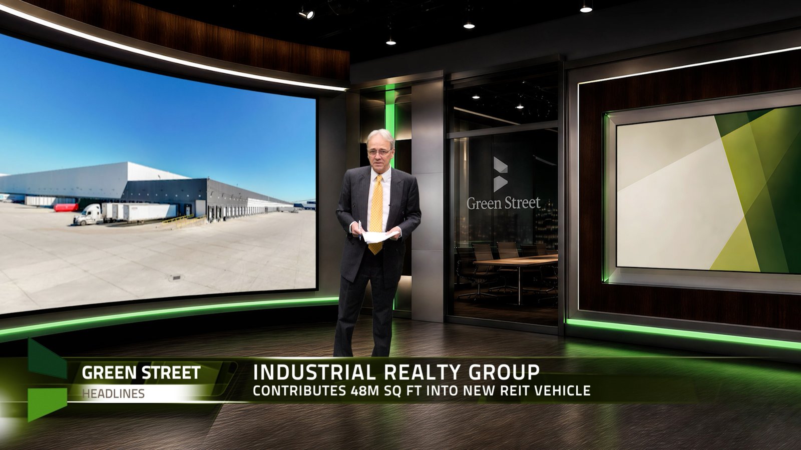 Green Street Newsroom Virtual Studio